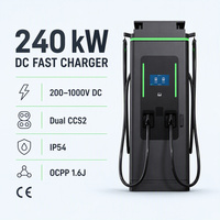 Chargeur DC haute puissance pour véhicules électriques 160kW 180kW 240kW 320kW, double port, OCPP 1.6 2.0, RFID, POS, code QR