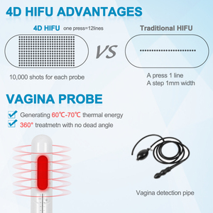 Portable raffermissement de la peau smas hifu 4 d 12 lignes cartouches 4d hifu raffermissement vaginal machine rajeunissement 4dhifu hifufacial - Product Image 4