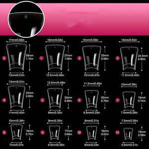 504/120 ชิ้น ปลายเล็บปลอมทรงปากเป็ดสั้น สีธรรมชาติใส เหมาะสำหรับงานอะคริลิกตกแต่งเล็บ - Product Image 6