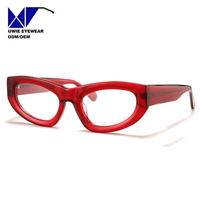 Lunettes de vue œil-de-chat personnalisées en acétate, taille 54-21-145, vision haute définition pour adultes unisexes, support de remboursement de 13 % de taxes