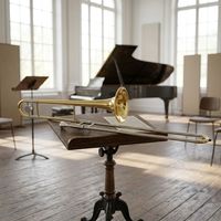 Wholesale OEM SL-5602 Bb Trombone Lacquered Gold Slide Brass Instrument Includes Accessories Foambody Case Tianjin for Music