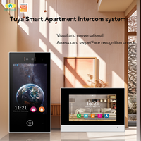 Interphone vidéo Linux à écran tactile de 7 pouces 2026, affichage intérieur, interphone vidéo pour porte, système d'interphone pour appartement, application Smart Life