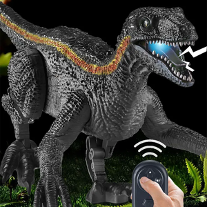 RC dinosaurio juguetes control remoto Robots <span class=keywords><strong>Dino</strong></span> juguetes caminar dinosaurio Velocirapto Jurásico dinosaurio <span class=keywords><strong>juguete</strong></span> - Product Image 2