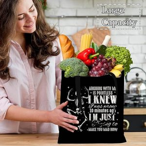 Top Quality Large Canvas Shopping Handbag for Women Reusable Eco-Friendly Tote <b>Bag</b> for Grocery and Daily Use Available For Sale - Product Image 6