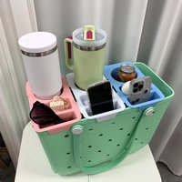 Organisateur de compartiment étanche en EVA structuré et durable pour sacs de plage et sacs fourre-tout, avec insert pour plateau à collations et boissons, vente en gros