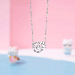 Collana con ciondolo a forma di fiocco per donna, gioielli alla moda in stile giapponese e coreano - Product Image 4