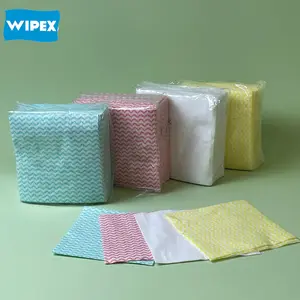 Chine rouleau de pâte à bois personnalisée, chiffon à vaisselle en Cellulose, chiffon à vaisselle jetable en Viscose pour la cuisine