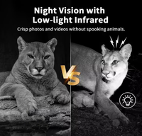 Caméra de surveillance de la faune BSTCAM Mini Point Connection & WiFi, contrôle par application, 4K 48MP, grand angle, facile à dissimuler, étanche IP65