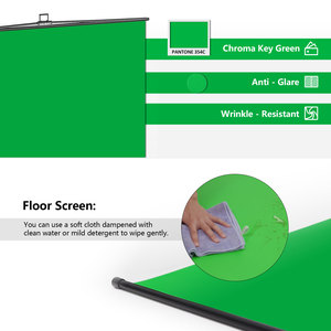 Tela de Fondo Verde de 7 pies x 7 pies para Chroma Key, Telón de Fondo para Fotografía de Estudio y Grabación de Video - Product Image 4
