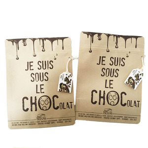 Sac d'emballage pour viande séchée avec fermeture éclair, imprimé en gravure personnalisée, biodégradable, laminé, résistant à l'humidité - Product Image 3