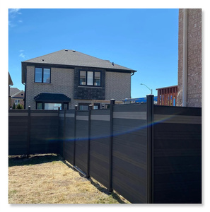 Hàng Rào Riêng Tư Màu Xám Đậm Ngoài Trời Hàng Rào Vườn Ngoài Trời Trang Trí Hàng Rào Gỗ Composite WPC - Product Image 3