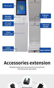 19 ''thanh Toán kiosk màn hình cảm ứng với đầu đọc RFID mã <span class=keywords><strong>QR</strong></span> Scanner và Windows 11 OS freestanding cho bệnh viện phòng khám trong nhà - Product Image 6