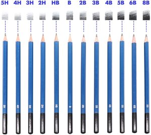 Hot Bán Nguồn Cung Cấp Nghệ Thuật Chuyên Nghiệp 33Pcs Cơ Bản Phác Thảo Và Vẽ Thiết Lập Trong Túi Nylon Cho Phác Thảo Và Vẽ Với Khác Nhau Phụ Kiện - Product Image 4