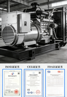 Nouveau Générateur Diesel Électrique Économique Ricardo 30-100 kW, Type Silencieux, Cadre Ouvert, Alternateur en Cuivre, Prix Usine, ATS