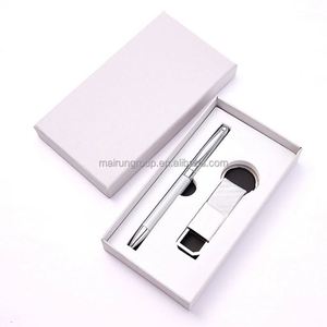 Juego de Regalo Empresarial de Metal de Lujo Personalizado a Precio de Fábrica en China, con Llavero y Bolígrafo, Opción de Impresión de Logotipo Personalizado para Hombre - Product Image 6