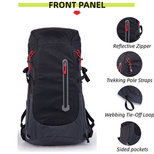 Mochila de Senderismo de 40L Personalizada OEM, Mochila Resistente para Exteriores con Accesorios para Bastones de Trekking y Correas para Equipo - Product Image 3