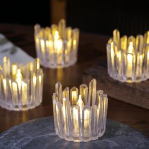 เทียน <span class=keywords><strong>LED</strong></span> แบบพกพาในขวดพลาสติกใส  รักษ์โลก ดีไซน์ทันสมัย คุณภาพสูง ตกแต่งบ้าน วันวาเลนไทน์ - Product Image 2