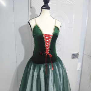 Yk469 Tutú de panqueque de ballet preprofesional para niñas y mujeres Traje de bailarina Tutus plisado 3 colores disponibles - Product Image 4