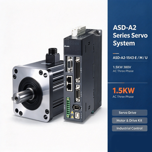 Système servo Delta série ASD-A2 1,5 kW 380 V CA, kit moteur et variateur triphasé pour contrôle industriel - Product Image 1