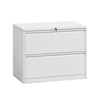 Meubles de rangement en acier pour documents de format A4 à faible hauteur, armoires de classement modernes à deux tiroirs larges, latérales, pour atelier