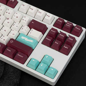 <span class=keywords><strong>Yuru</strong></span> Cherry profil PBT clavier mécanique Keycap ensemble mignon jeu Sublimation clavier personnalisé Keycap - Product Image 3