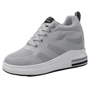 2026 New Light <b>Weight</b> air Classic Trendy Cushioning Shoes Increase Invisible Height Ladies Sneaker Breathable walking shoes - Product Image 1