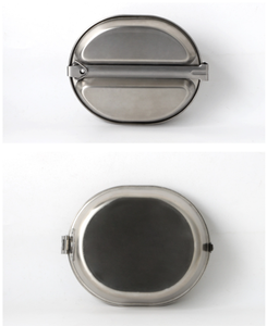 Ensemble de vaisselle ovale en acier inoxydable 304 de type GI pour la chasse aux États-Unis, le camping en plein air, la randonnée, le pique-nique, le barbecue et la plage - Product Image 4