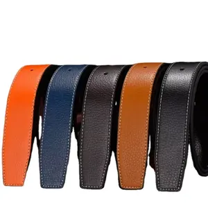 Cinturones De Cuero Genuino Con Hebilla Automatica Ajustable