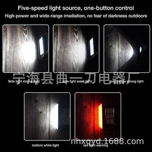 Portable Led <b>Flashlight</b> <b>Rechargeable</b> Battery Camping Light With Side Lamp Usb Charging - Product Image 5