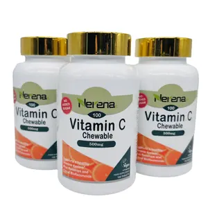 Comprimés de vitamine C à haute dose chaude 500MG Complément alimentaire, comprimés blanchissants de vitamine C stimulant l'immunité