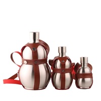 Mini gourde en acier inoxydable 304, 250ml/500ml/1500ml, vide, portable, pour extérieur et usage domestique, vente en gros