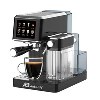Cafetera Espresso Compacta Anbolife de 20 Bares con Tanque de Leche, Protección Contra Sobrecalentamiento y Sobrepresión, Fabricación OEM