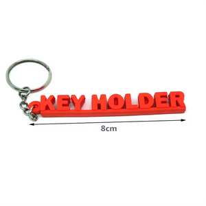 Porte-clés personnalisés avec nom, porte-clés en PVC souple 2D 3D, porte-clés en silicone, logo personnalisé - Product Image 6