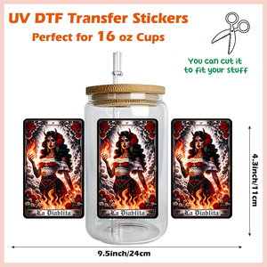 Autocollants de transfert UV DTF personnalisés en gros pour gobelets de 16 oz, imperméables, sur le thème des émissions de télévision mexicaines - Product Image 4