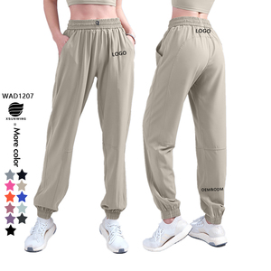Xsunwing UPF50 + celana tabir surya wanita, celana sutra es pinggang tinggi longgar cepat kering santai olahraga lari Yoga WAD1207 - Product Image 1