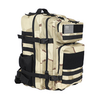 Tas taktis harga pabrik, ransel sistem Molle tahan air 50l, perlengkapan berkemah mendaki luar ruangan