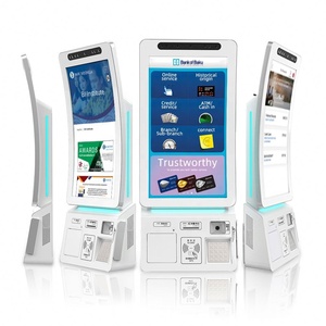 Custom Cash Box Kiosk 23.6 Inch Wall-mount Payment Kiosk <b>With</b> 58/80mm Thermal <b>Printer</b> Rfid Nfc Card Reader Bank Lobby - Product Image 1