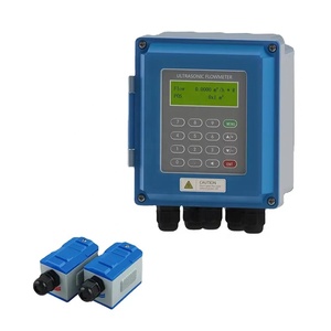 Débitmètre ultrasonique portable en acier inoxydable 4-20mA RS485 à pince pour la mesure de l'eau et du gaz - Product Image 5