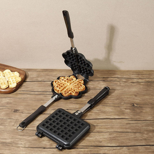 Popular Portable Sandwich Cake Mold Aluminium Roasting <b>Pan</b> Outdoor Use Two Side Breakfast Waffle Grill <b>Pan</b> - Product Image 6