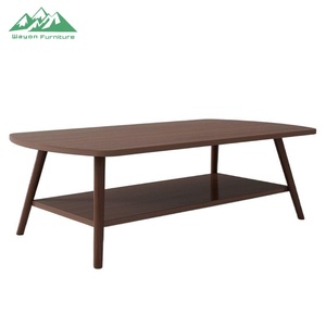 <span class=keywords><strong>Mesa</strong></span> de Centro Ovalada de Madera Maciza Wayon <span class=keywords><strong>con</strong></span> <span class=keywords><strong>Estante</strong></span> Inferior de Almacenamiento, Ideal para Guardar Libros, Computadoras Portátiles y Artículos de Decoración para el Hogar - Product Image 3