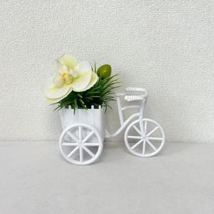 Maceta decorativa para bicicleta, flor artificial, orquídea mariposa, flor individual, <span class=keywords><strong>estambre</strong></span> único, planta verde, decoración de escritorio, planta en maceta - Product Image 3