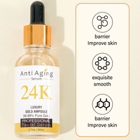 Offre Spéciale 24k Gold Serum Anti-âge Lissant la peau Hydratant Améliorer la qualité de la peau Soins naturels de la peau 30ml MOOYAM 24k Gold Serum