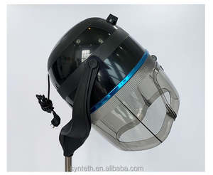 Оптовая Продажа с фабрики, аксессуары для вакуумного фена, черный серебристый шлем, настенное крепление с капюшоном, профессиональный высококачественный - Product Image 2