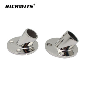 Support de montage de tube à 60 degrés en acier inoxydable 316 RICHWITS, matériel marin pour yachts, montage de tube rond - Product Image 2