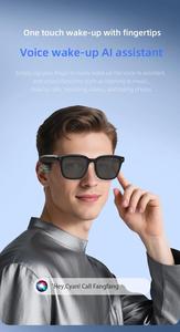 Lunettes Intelligentes V03 AI avec <span class=keywords><strong>ChatGPT</strong></span>, Caméra 8MP, Enregistrement Vidéo, Appels Bluetooth, Activation Vocale, Lecture Musicale, Lunettes de Soleil avec Fonction Musique - Product Image 3