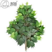 25 Stile Selbstklebende Künstliche Bodhi-Ahornblätter Blumen Künstliche Hochzeits- und Heimdekoration Blumen Künstliche Dekorative Pflanzen
