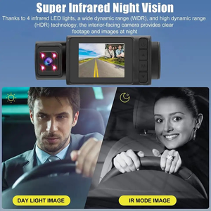 Rscamtom 1080p HD Dash Cam Vista trasera del coche 24h Visión nocturna Detección de movimiento Grabación Conducción con cámara - Product Image 4