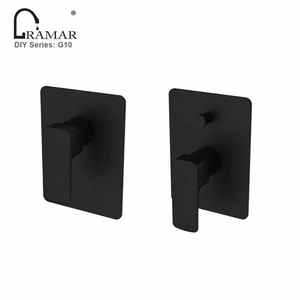 Tombol pasang di dinding, keran mandi termostatik tersembunyi dengan pengalih 2 arah untuk kamar mandi - Product Image 5