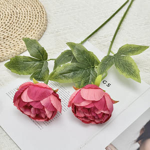 Peonía Artificial de Tallo Único, Flor de Seda Colorida, Decoración para el Hogar, Ramo de Boda, Adorno de Alta Simulación - Product Image 4