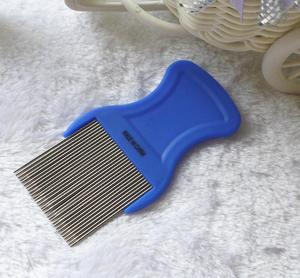 Manico in plastica Scanalato In Acciaio Inox Lungo Denti Pulizia Dei Capelli Umani <span class=keywords><strong>Pidocchi</strong></span> Nit Tick Delle Pulci <span class=keywords><strong>Pidocchi</strong></span> Pettine - Product Image 4